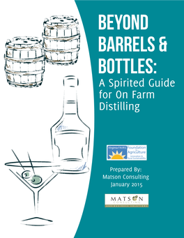 A Spirited Guide for on Farm Distilling