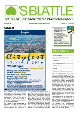 Cityfest HGV Handels- Und Gewerbeverein Wendlingen E.V