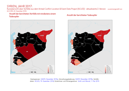 SYRIEN, JAHR 2017: Kurzübersicht Über Vorfälle Aus Dem Armed Conflict Location & Event Data Project (ACLED) - Aktualisierte 2