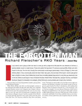 The Forgotten Man Richard Fleischer’S RKO Years Jason Ney