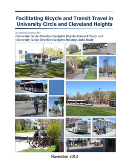 Facilitating Bicycle and Transit Travel in University Circle and Cleveland Heights