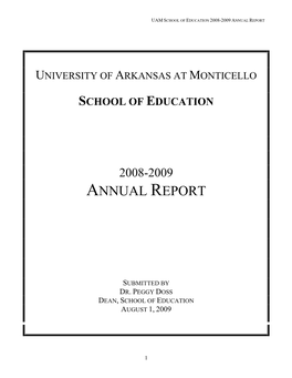 2008-2009 Annual Final Report