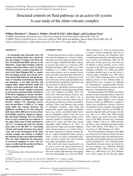 Structural Controls on Fluid Pathways in an Active Rift System: a Case Study of the Aluto Volcanic Complex