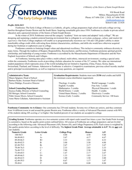 School Profile Revised Copy 2020-2021