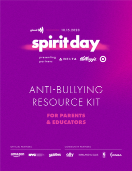 Anti-Bullying Resource Kit for Parents & Educators