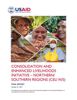 Consolidation and Enhanced Livelihoods Initiative – Northern/ Southern Regions (Celi N/S)