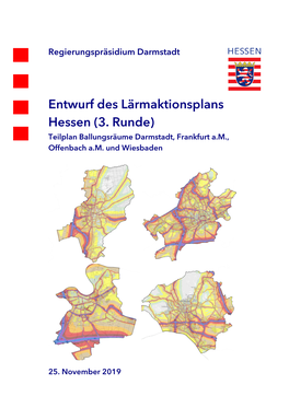 Entwurf Des Lärmaktionsplans Hessen (3. Runde)