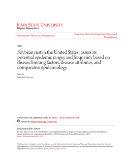 Soybean Rust in the United States