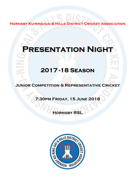 Presentation Night