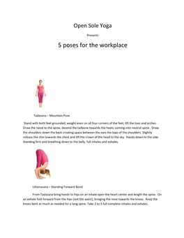 5 Poses for the Workplace