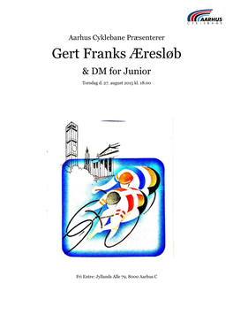 Program Gert Franks Æresløb
