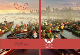 Wilson Journal of International Affairs Wilson Journal from the Editor