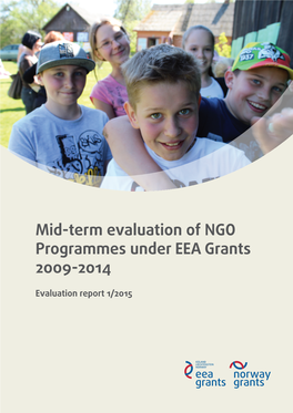 Mid-Term Evaluation of NGO Programmes Under EEA Grants 2009-2014