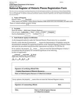 National Register of Historic Places Registration Form