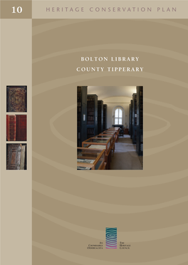 Bolton Library Conservation Plan 2007