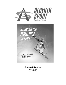 Alberta Sport Connection Annual Report 2014-15