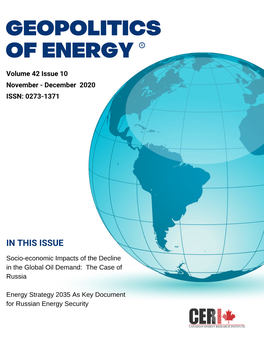 Geopolitics of Energy