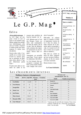 GP Mag' N°5 Avril 2001