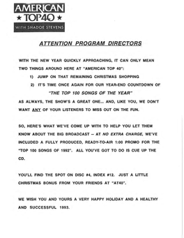 Attention Program Directors
