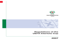 Regulations of the UEFA Intertoto