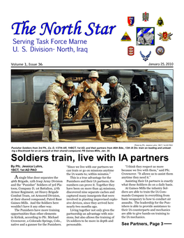 Soldiers Train, Live with IA Partners by Pfc