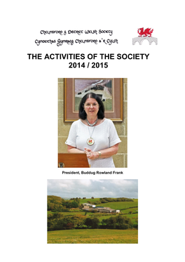The Activities of the Society 2014 / 2015