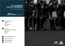 Rounder Hockey Teamwear 2017 Catalogue