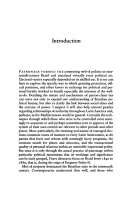 Patronage and Politics in Nineteenth-Century Brazil / Richard