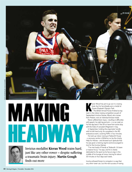 Invictus Medallist Kieran Wood Trains Hard, Just Like Any Other Rower – Despite Suffering a Traumatic Brain Injury. Martin