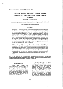 The Artisanal Fishery in the Sepik- Ramu Catchment Area, Papua New Guinea