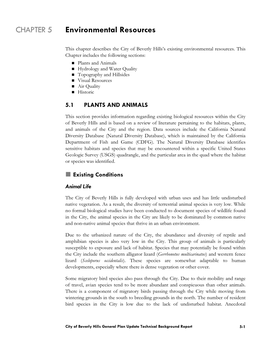 CHAPTER 5 Environmental Resources