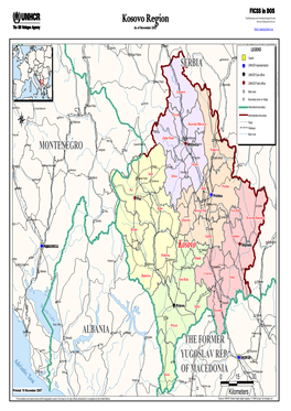 Kosovo Region Division of Operational Services As of November 2007 Email : Mapping@Unhcr.Org