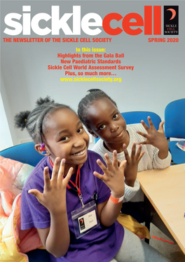 THE NEWSLETTER of the SICKLE CELL SOCIETY SPRING 2020 In