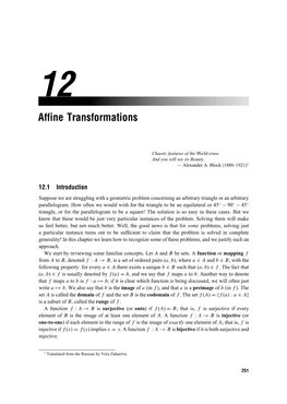 Affine Transformations