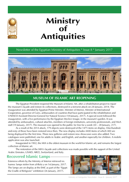 Newsletter Egyptian Ministry of Antiquities No. 8