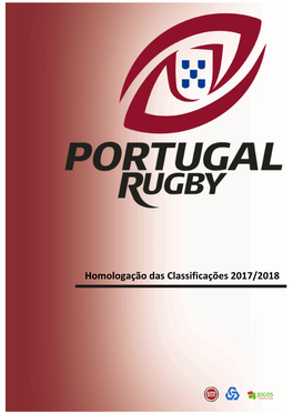 Outros Documentos/HOMOLOGAÇÃO DAS COMPETIÇÕES 2017-2018