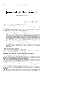 Journal of the Senate