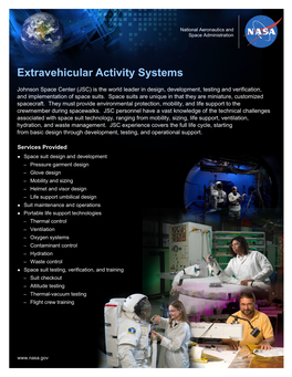 Extravehicular Activity Systems