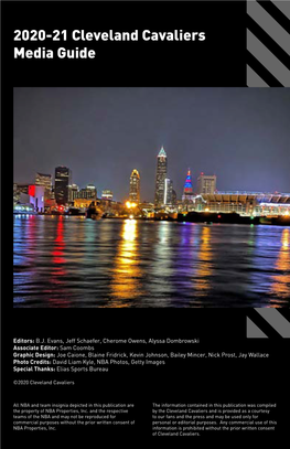 2020-21 Cleveland Cavaliers Media Guide