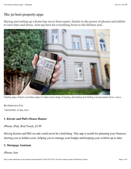 The 30 Best Property Apps - Telegraph 9/6/14, 7:02 PM