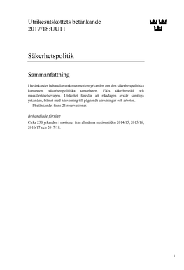 Säkerhetspolitik