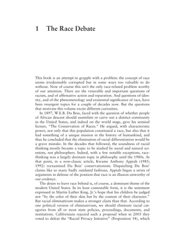 1 the Race Debate