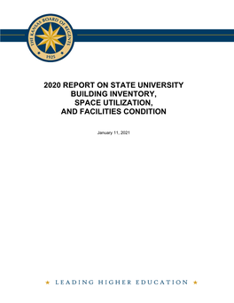2020 Report on State University Building Inventory, Space Utilization, and Facilities Condition