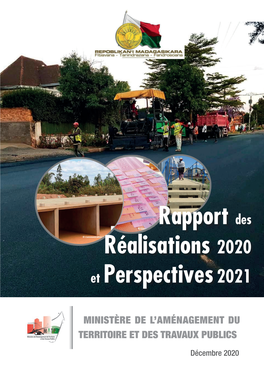 Rapport Des Réalisations 2020 Et Perspectives2021