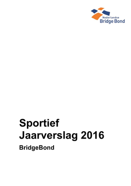 Sportief Jaarverslag 2016