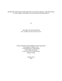 Revisiting the Postclassic Burials at Lamanai, Belize: a Second Look at the Unique Ventrally Placed, Legs Flexed Burials