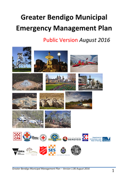 Greater Bendigo Municipal Emergency Management Plan Public Version August 2016