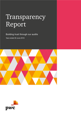 Pwc UK 2019 Transparency Report