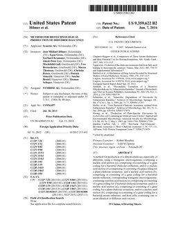 (12) United States Patent (10) Patent No.: US 9,359,622 B2 Hilmer Et Al