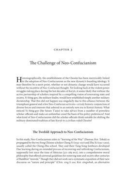 The Challenge of Neo-Confucianism